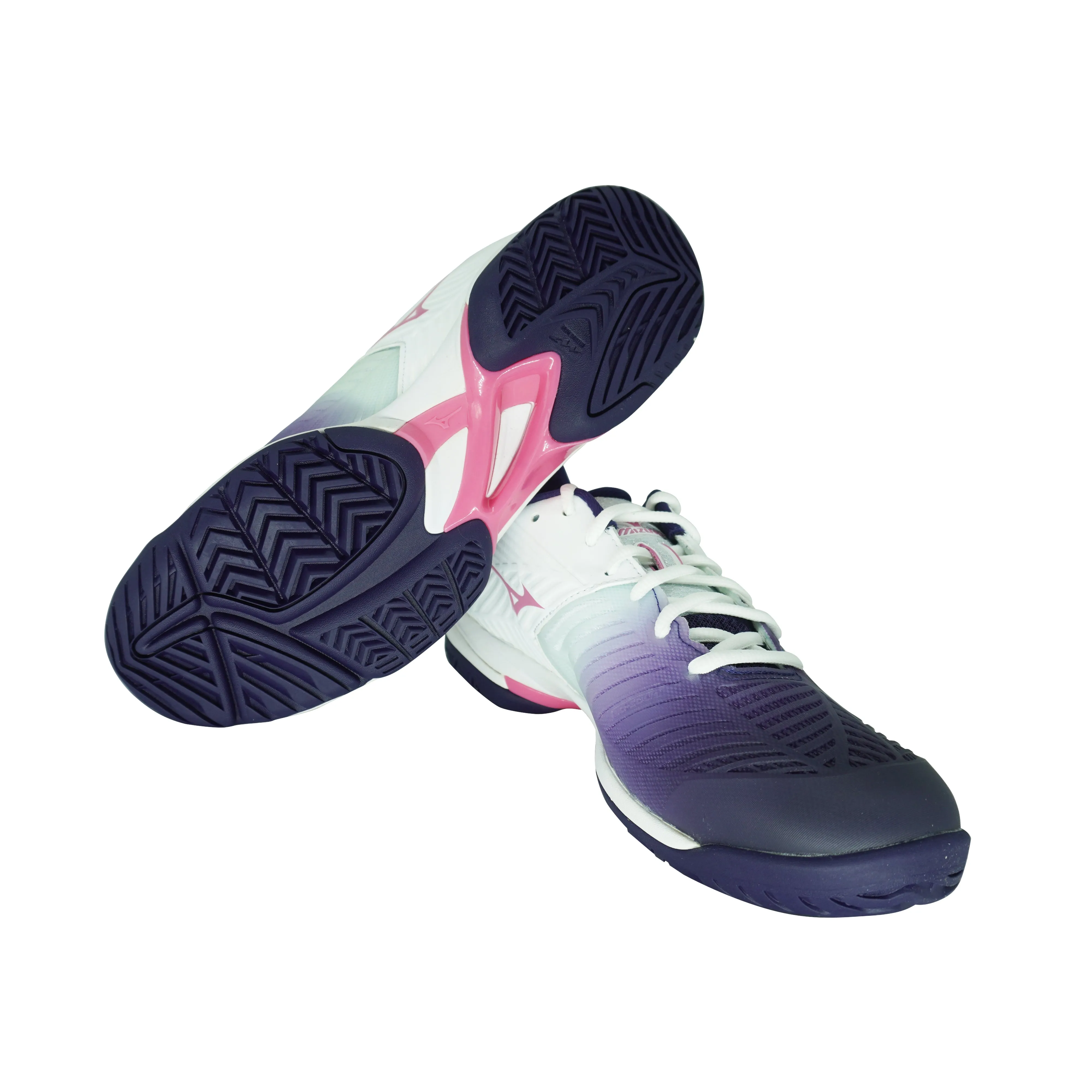 Mizuno Women's Wave Exceed Tour 3 All Count Tennis Shoes White Purple Pink 10