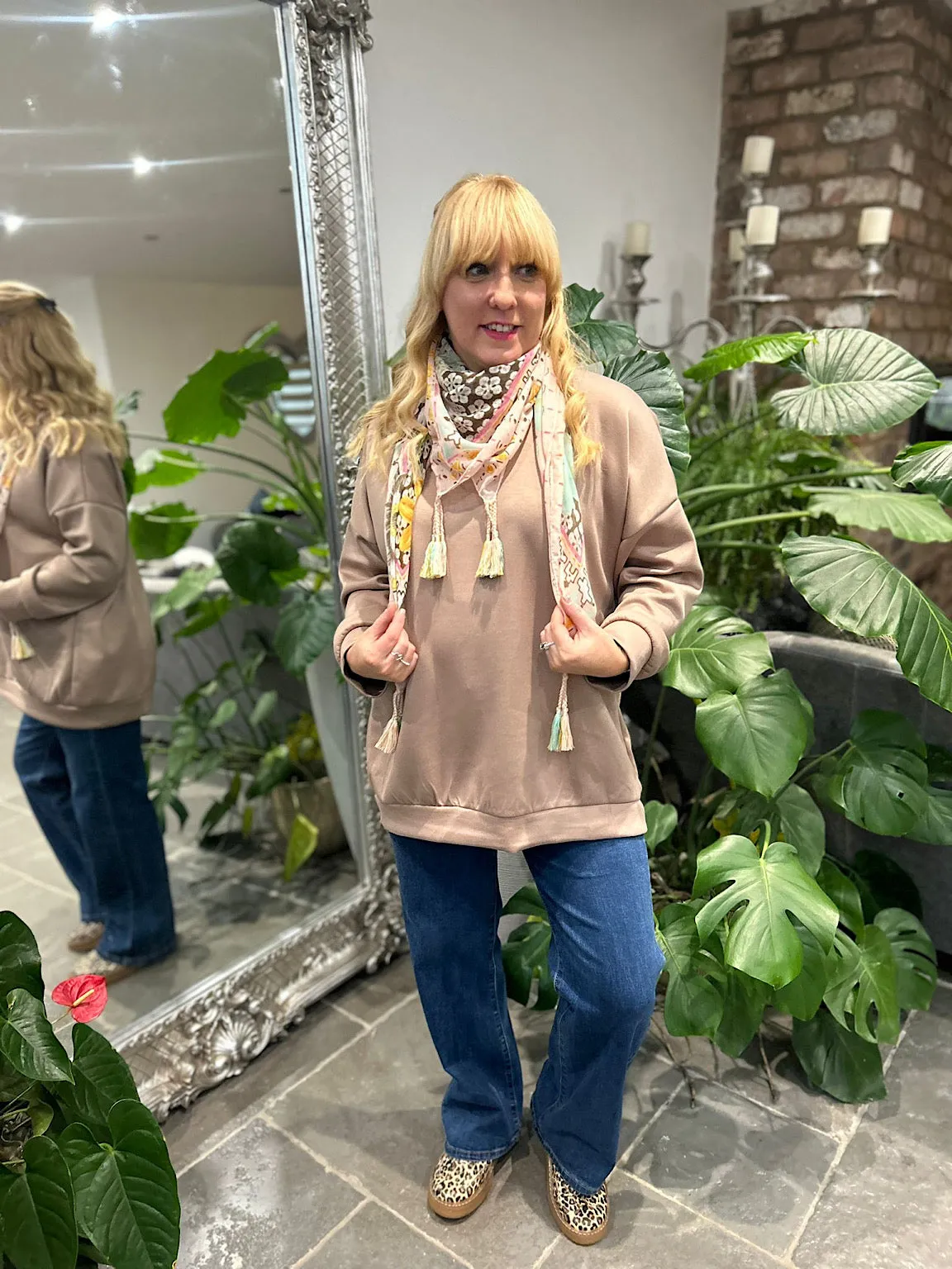 Mocha Comfort Sweatshirt Ella