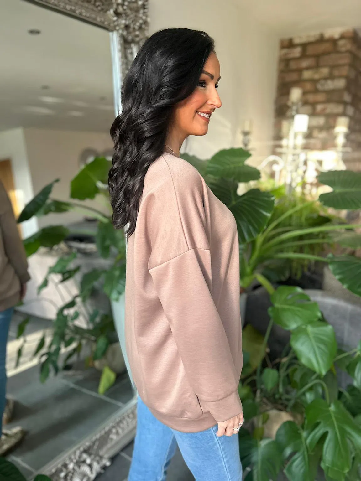 Mocha Comfort Sweatshirt Ella