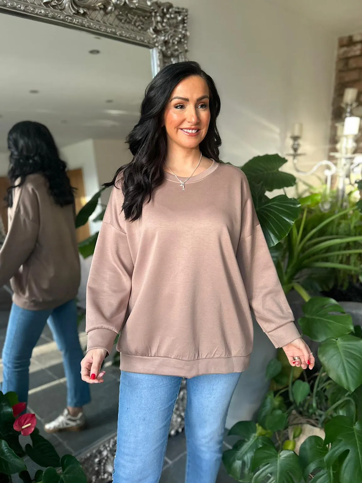 Mocha Comfort Sweatshirt Ella