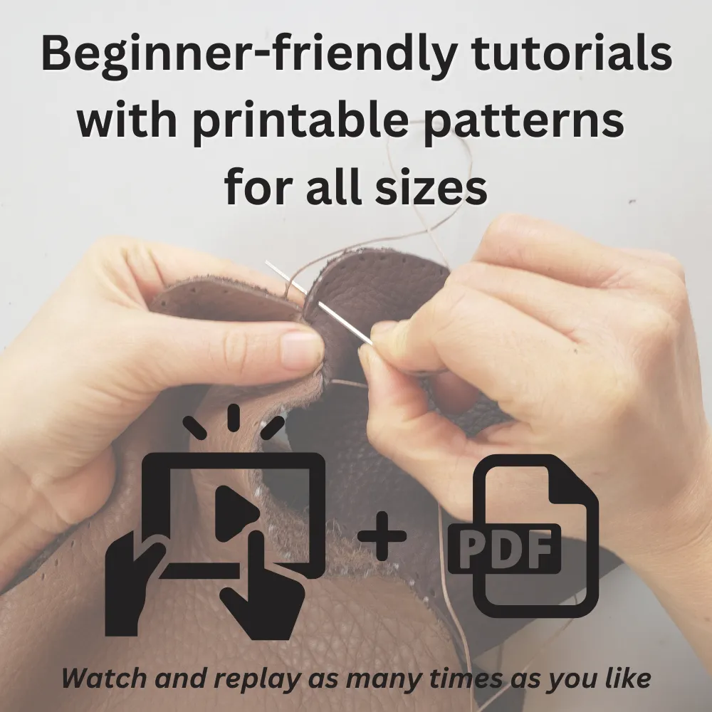 "Leaf" Moccasins Video   PDF Tutorial with Printable Patterns