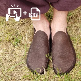 "Leaf" Moccasins Video   PDF Tutorial with Printable Patterns