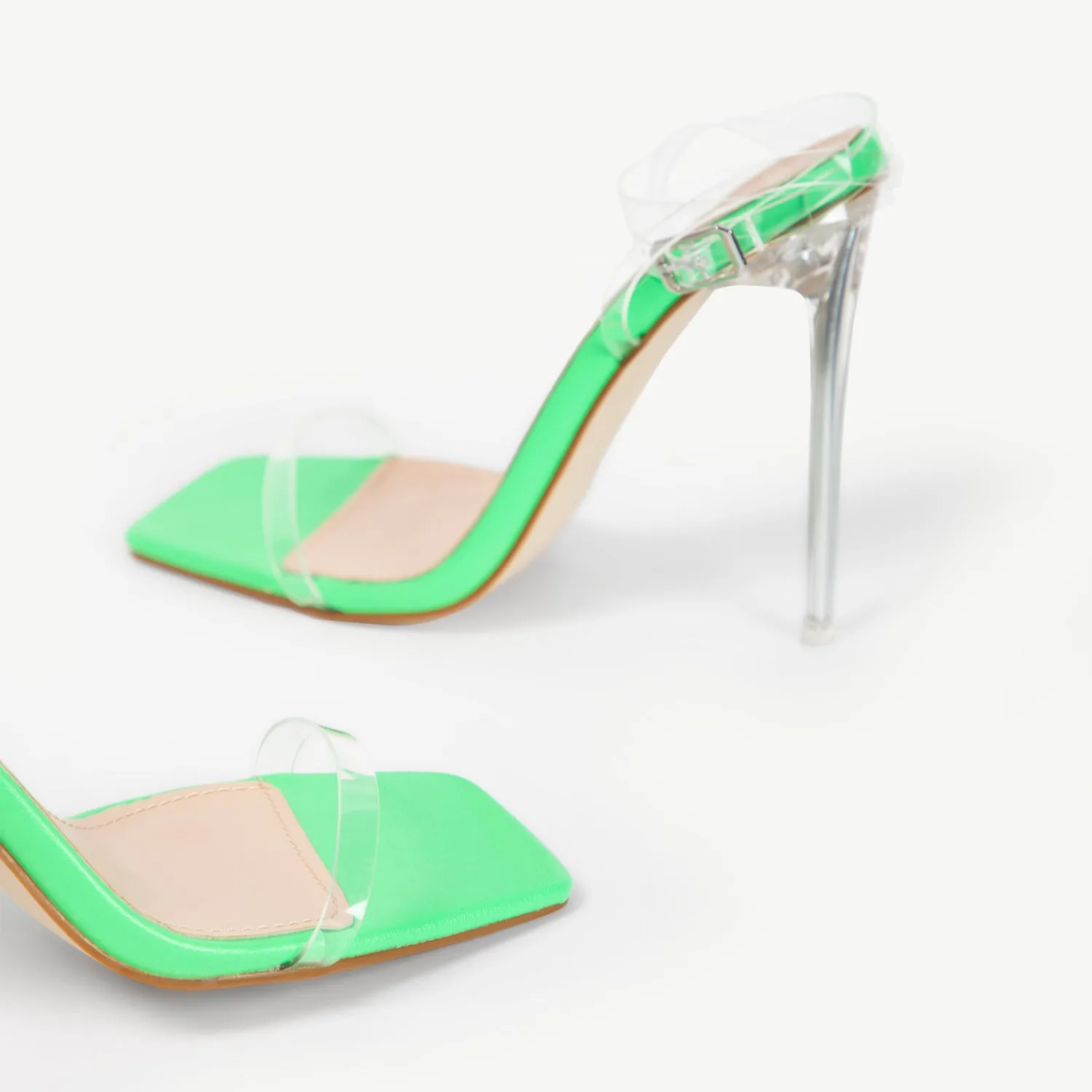 RAID Daysha Perspex Heel in Green