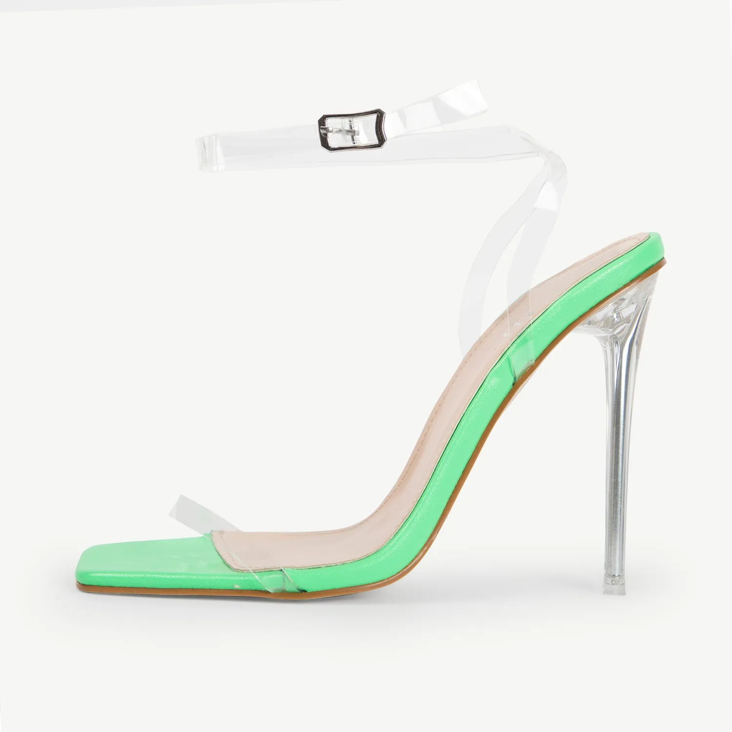 RAID Daysha Perspex Heel in Green