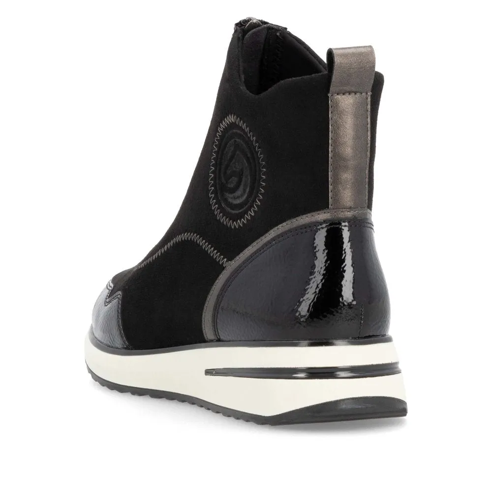 Remonte Ladies Zip Up Front Sneaker Boot