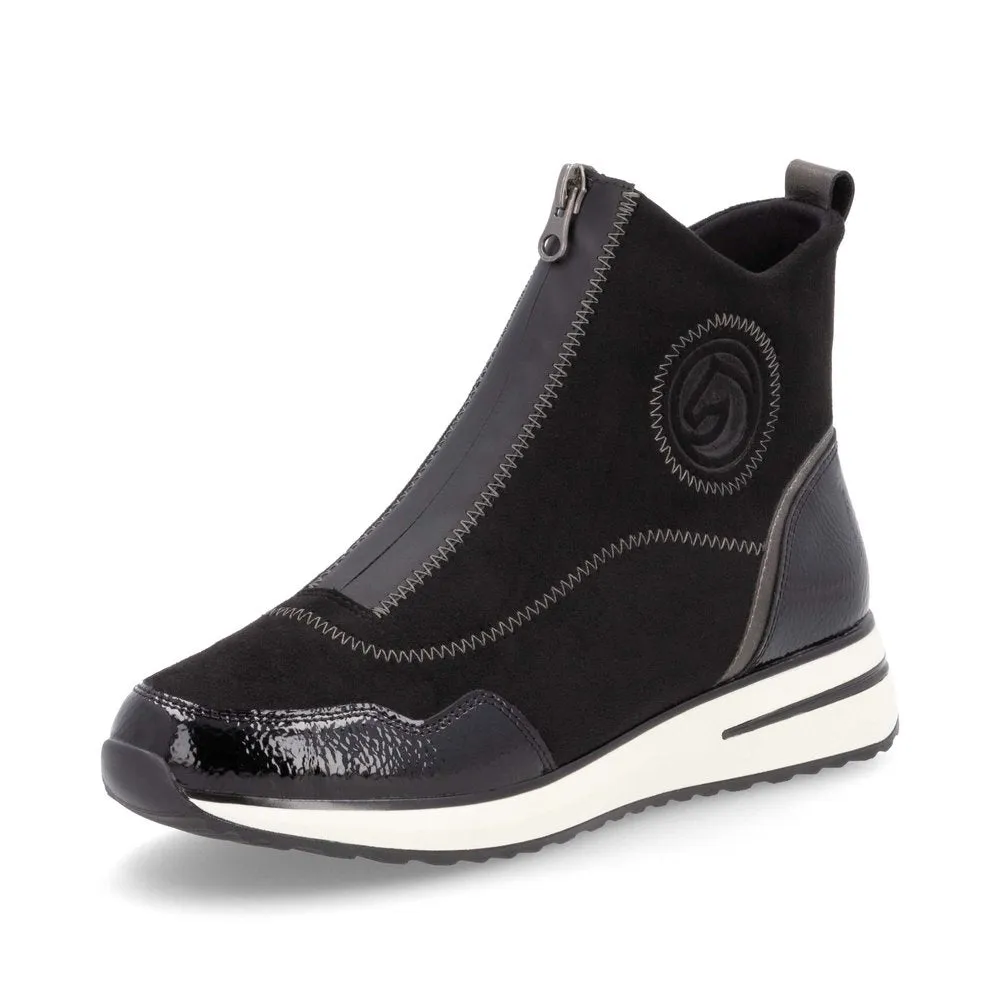 Remonte Ladies Zip Up Front Sneaker Boot