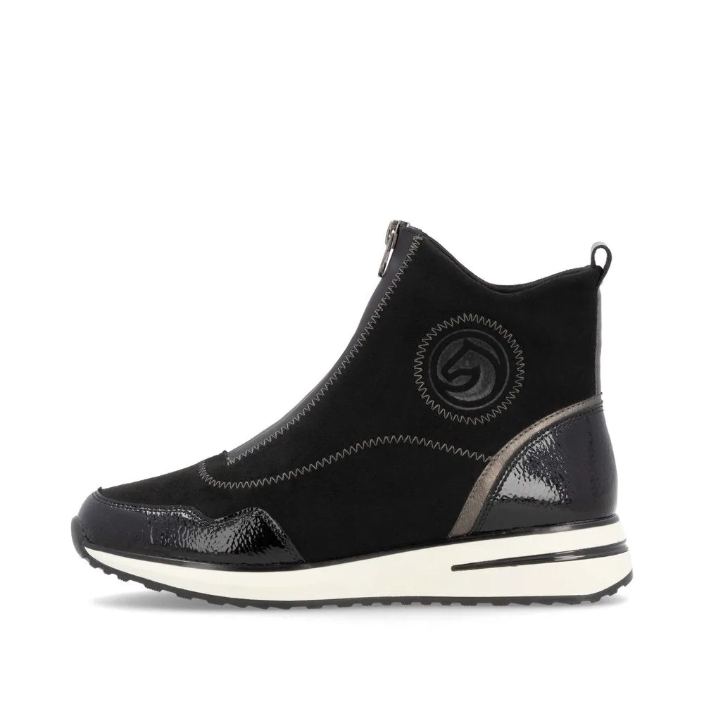 Remonte Ladies Zip Up Front Sneaker Boot