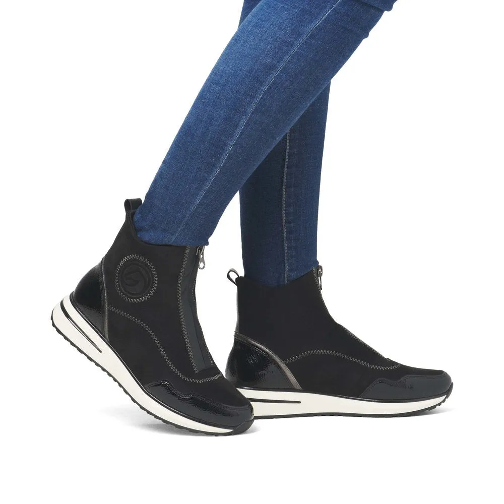 Remonte Ladies Zip Up Front Sneaker Boot