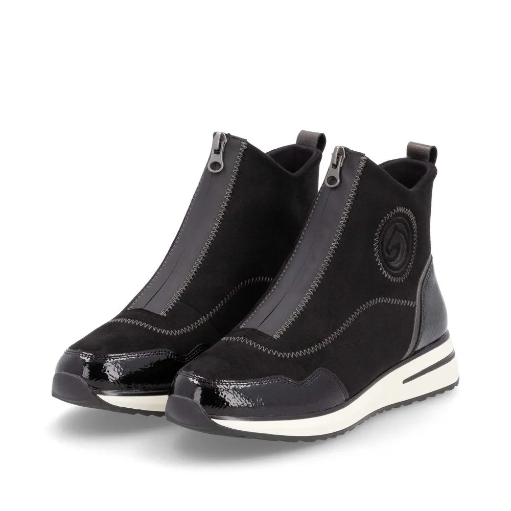 Remonte Ladies Zip Up Front Sneaker Boot