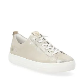 Remonte Womens Fashion Leather  Trainers - Metallic