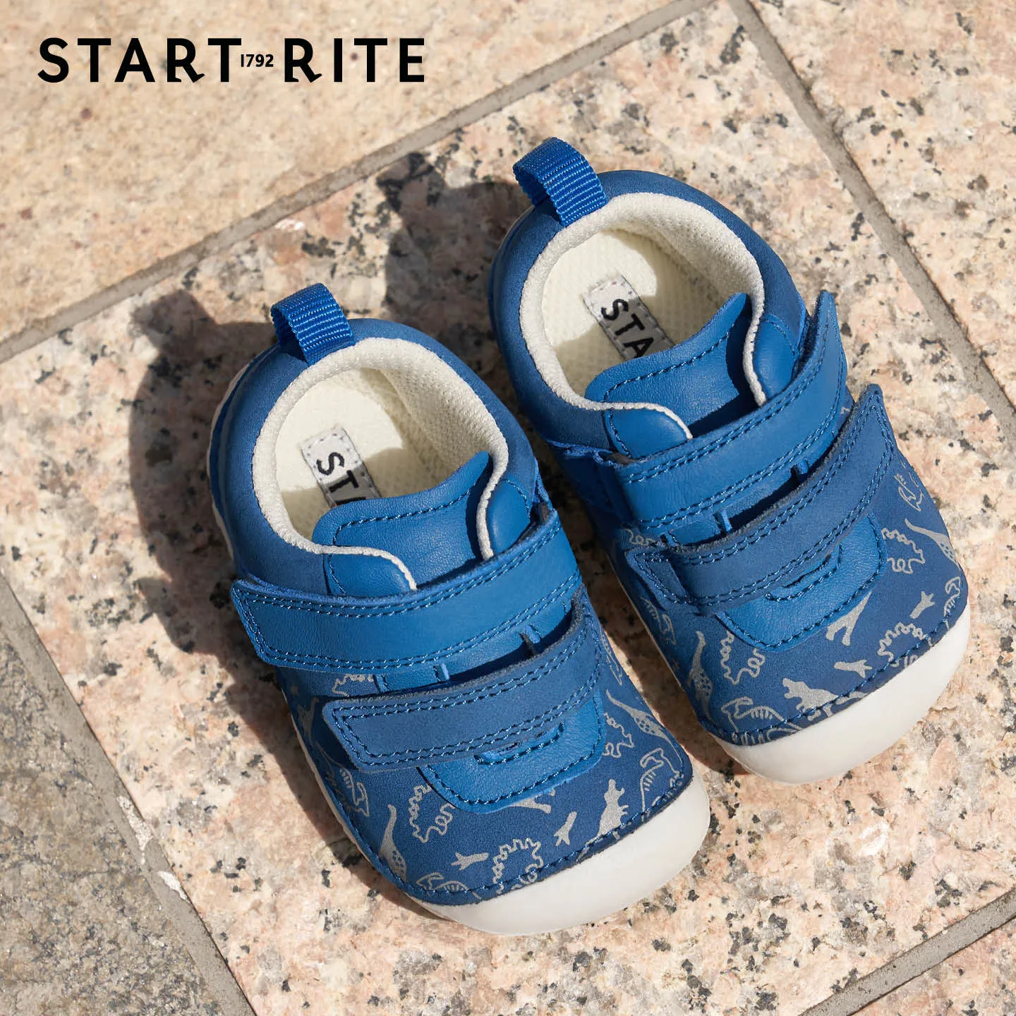 Roar Blue Nubuk Riptape Pre-walker Shoe