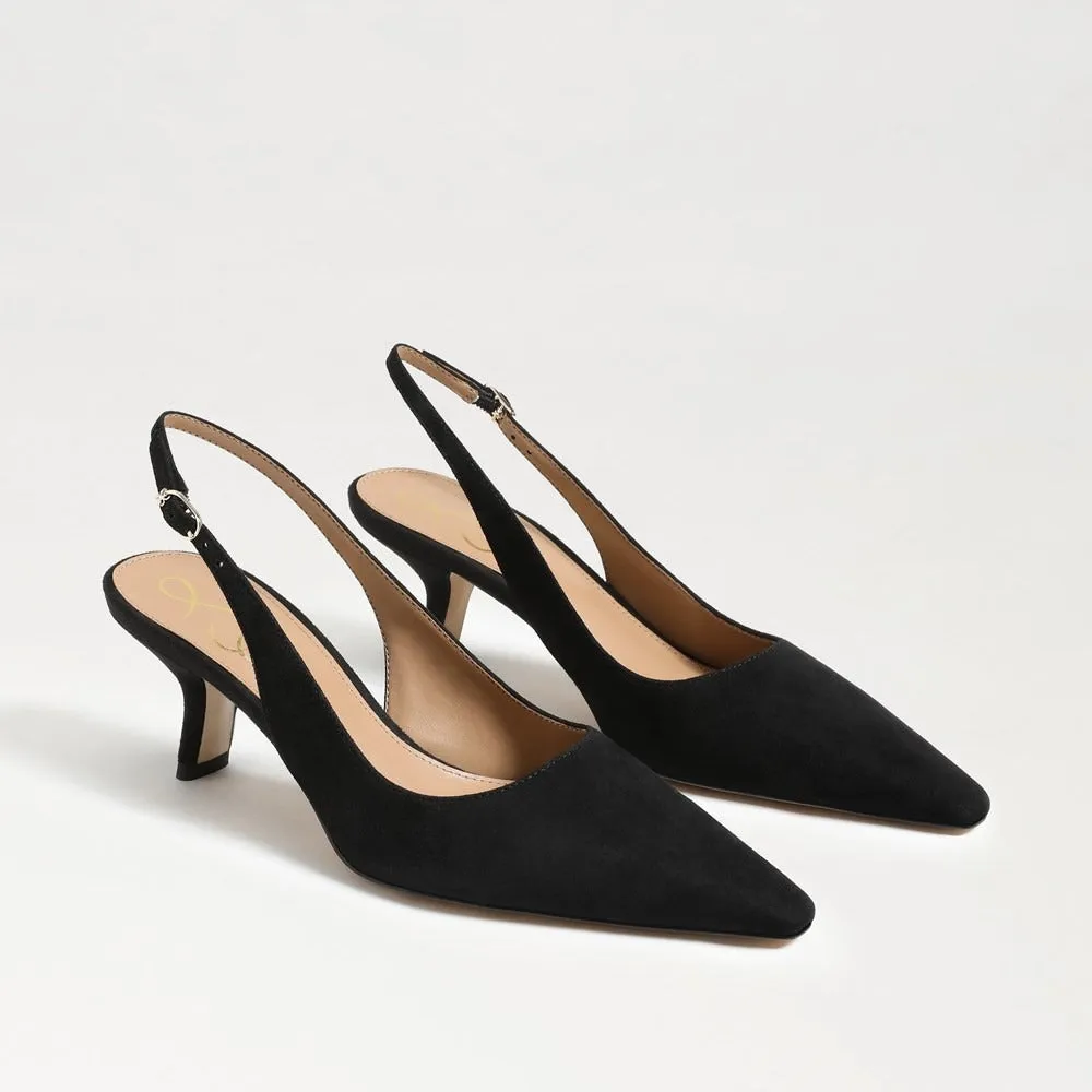 Sam Edelman Bianka Sling in Black Suede