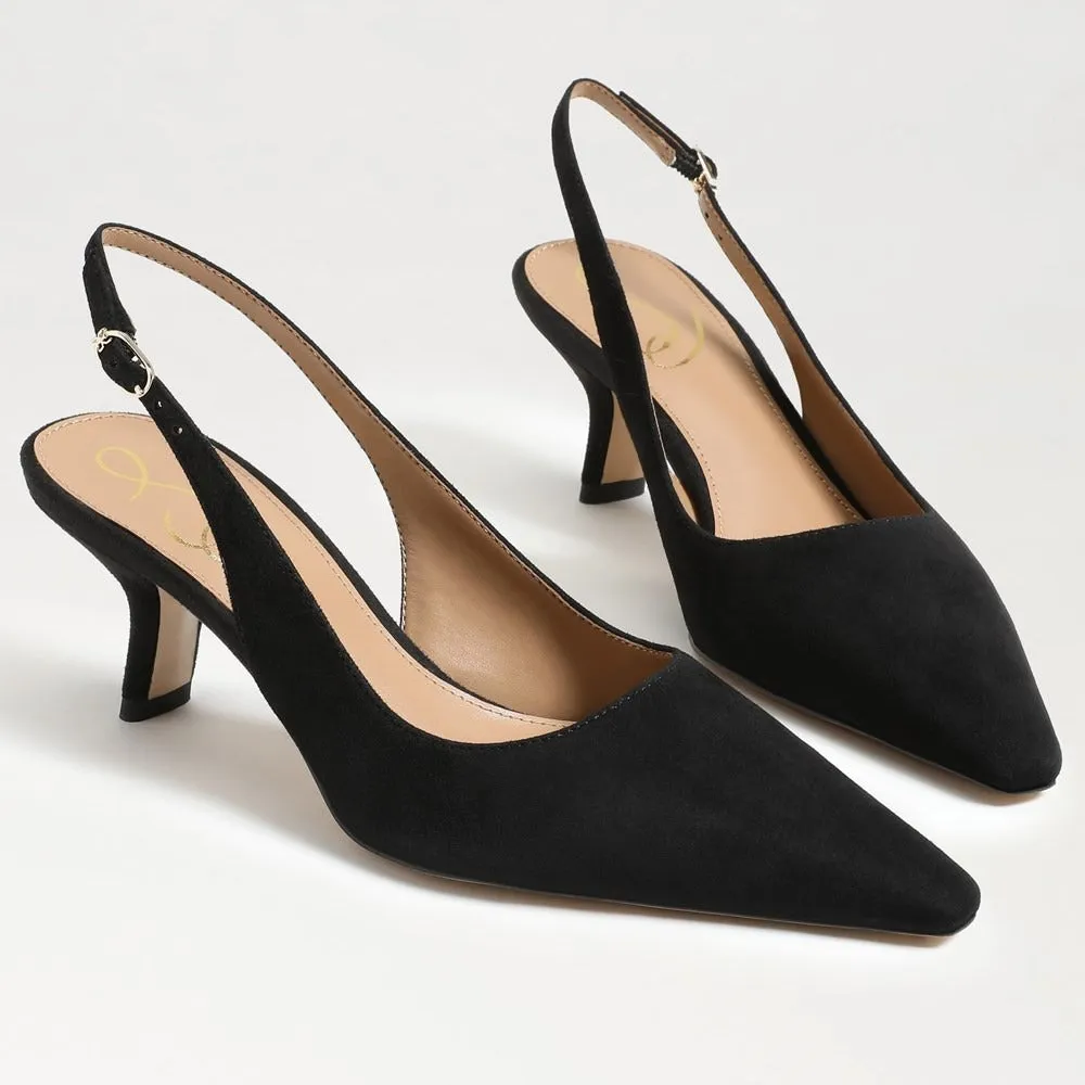 Sam Edelman Bianka Sling in Black Suede