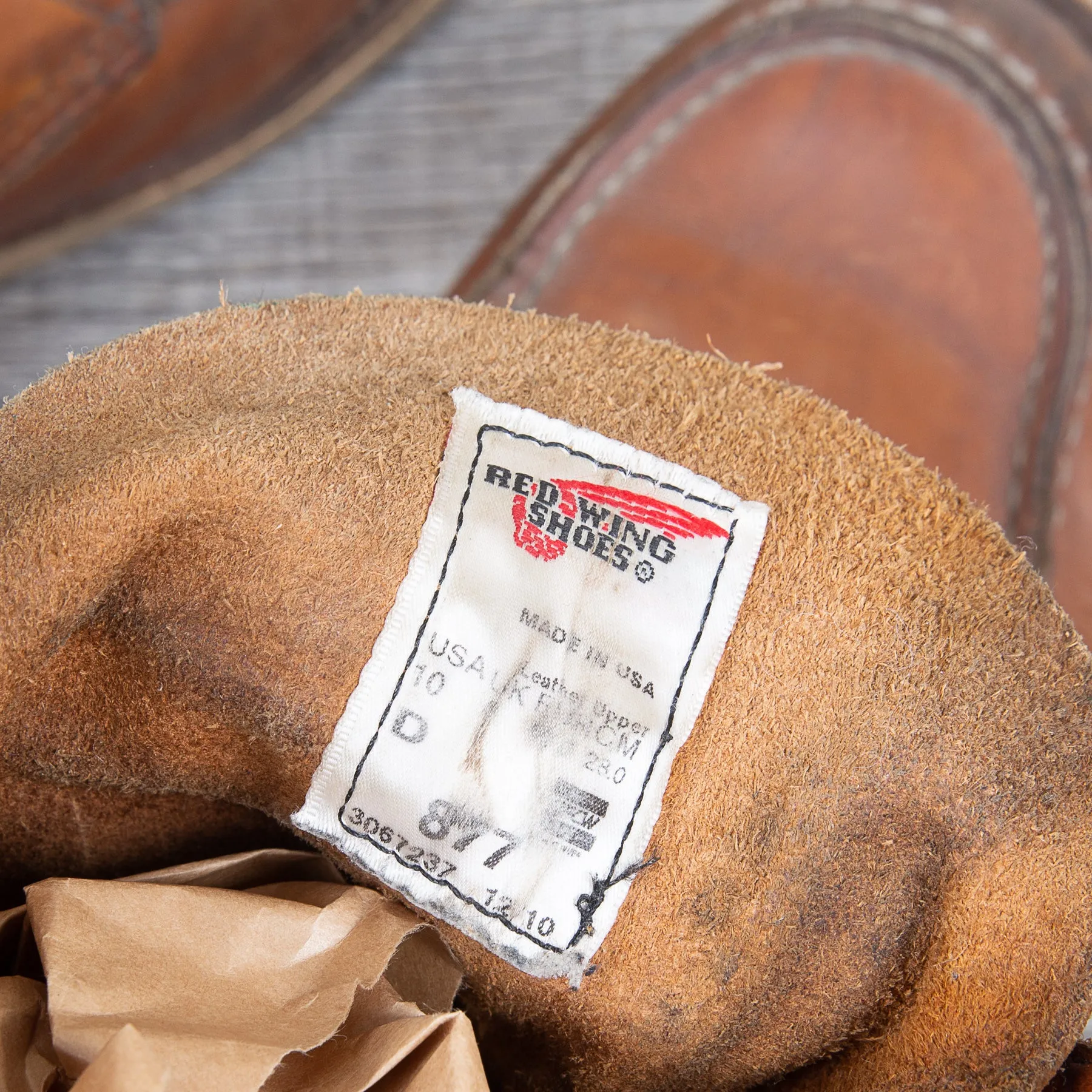 Secondhand Red Wing Classic Moc Toe Style No. 877