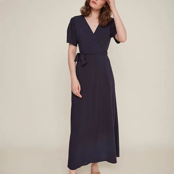 Silvia Dress in Navy