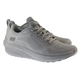 Skechers Trainers Womens Bobs Sports Squad Chaos Face Off Light Grey