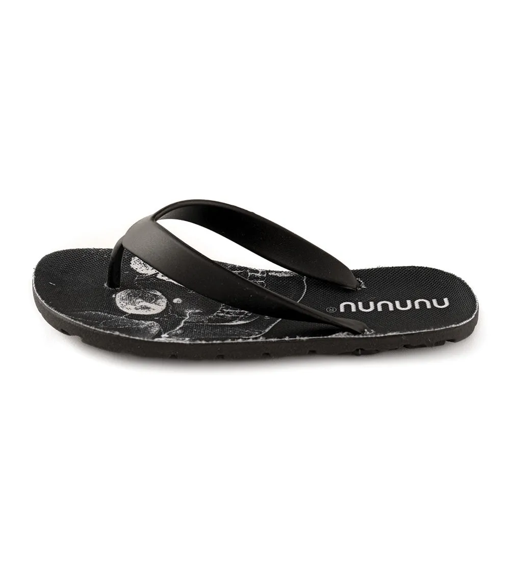 skull flip flops