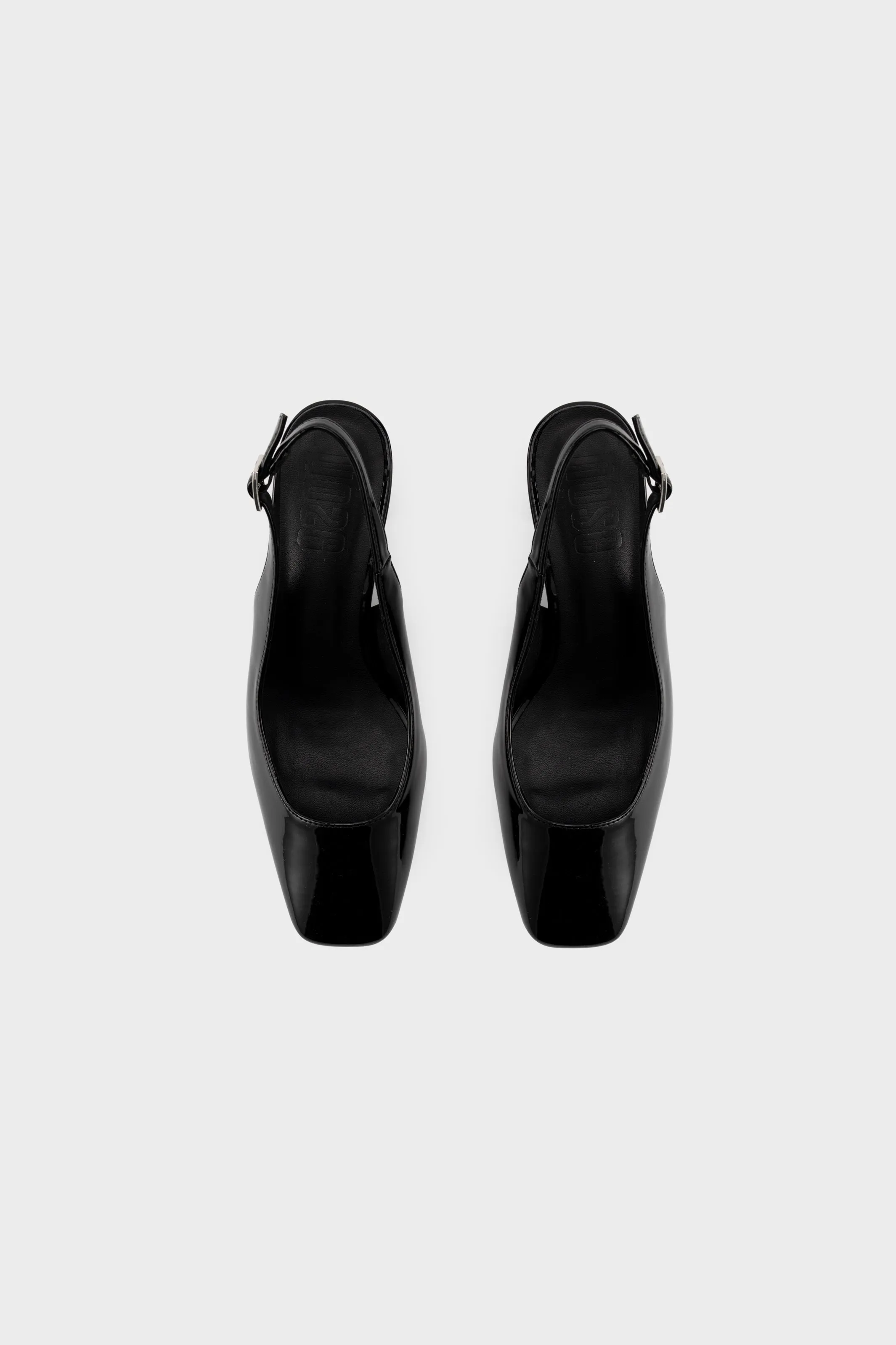 SQUARE TOE SLINGBACK HEEL