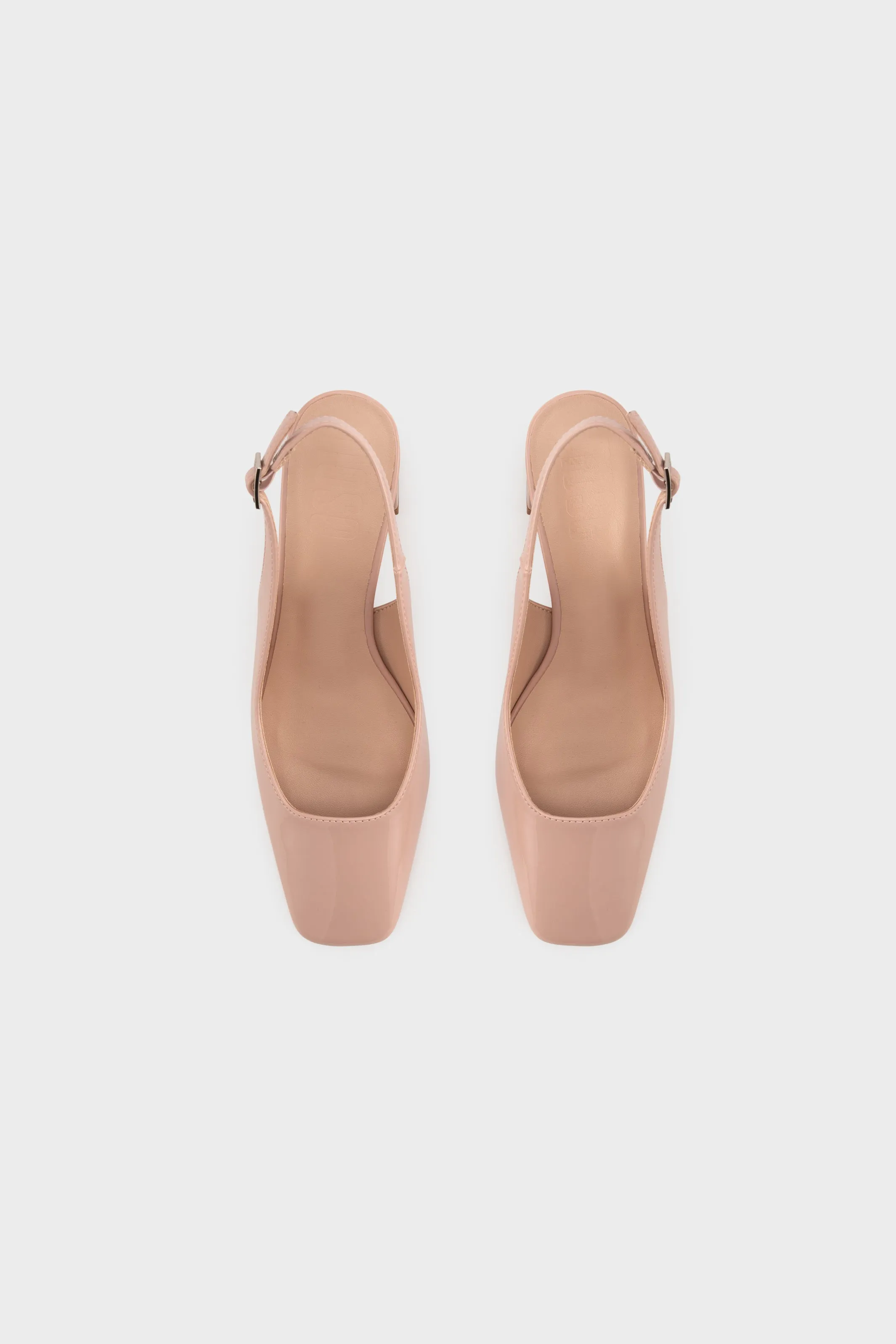 SQUARE TOE SLINGBACK HEEL