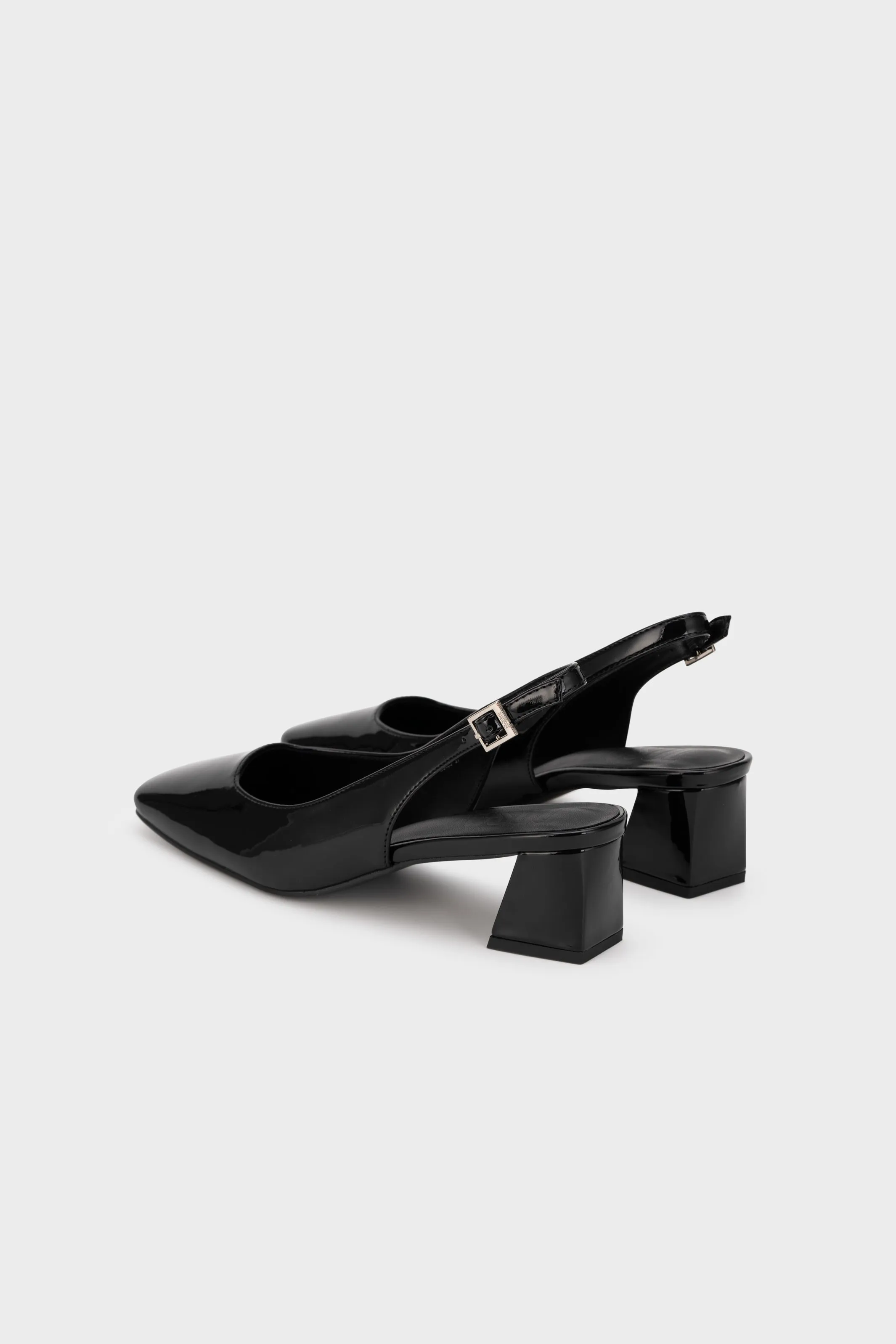 SQUARE TOE SLINGBACK HEEL