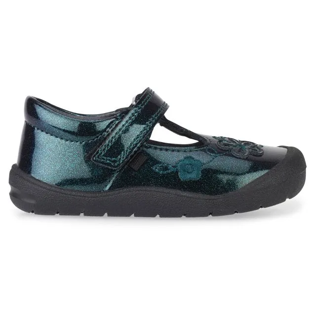 Start Rite Mia - First Walker Navy Glitter Patent Shoe