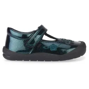 Start Rite Mia - First Walker Navy Glitter Patent Shoe