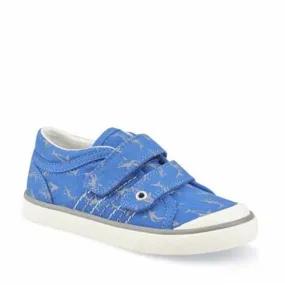 Start Rite Wave - Blue Shark Riptape Canvas Shoe