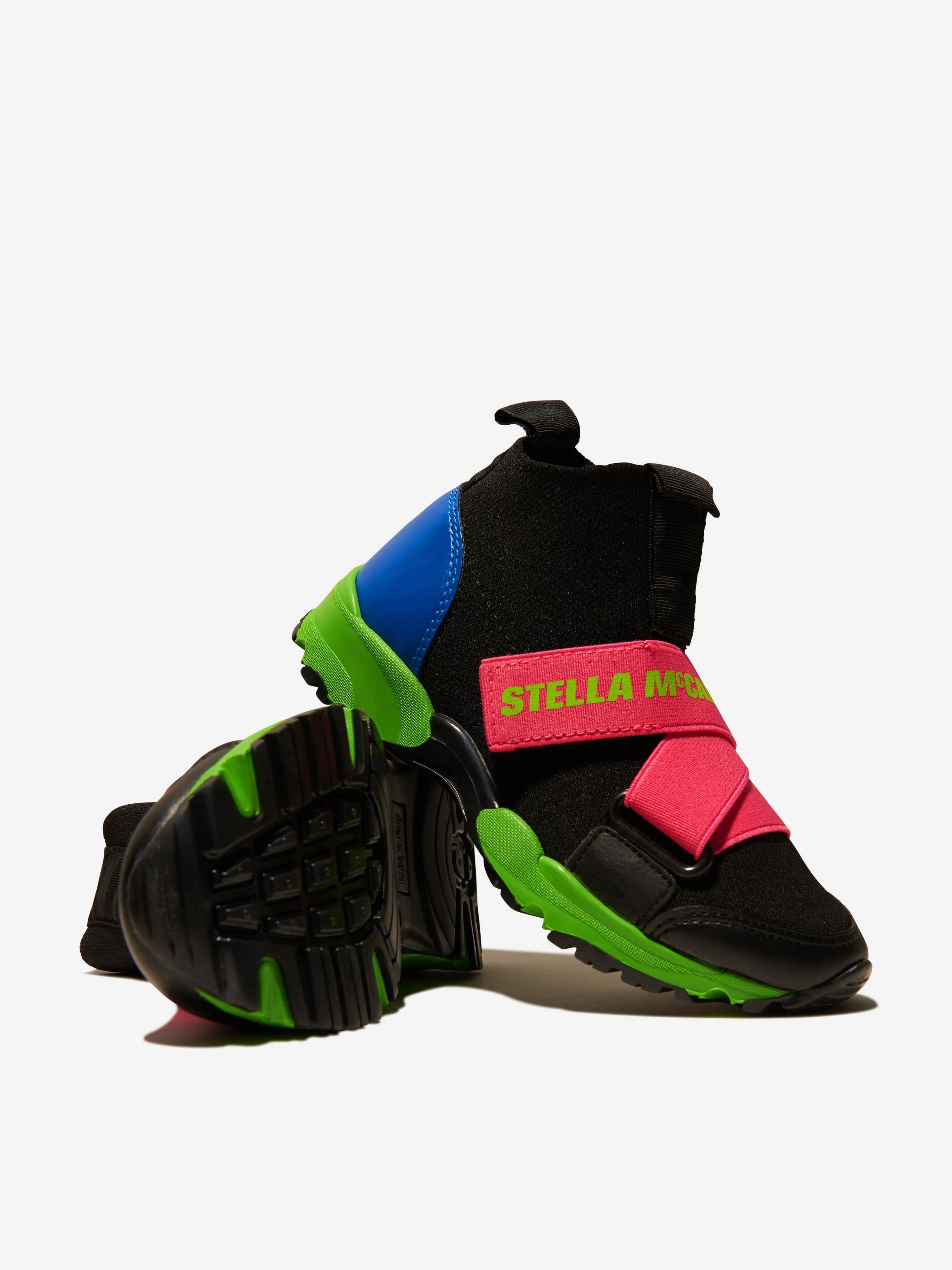 Stella McCartney Girls Logo Strap Trainers
