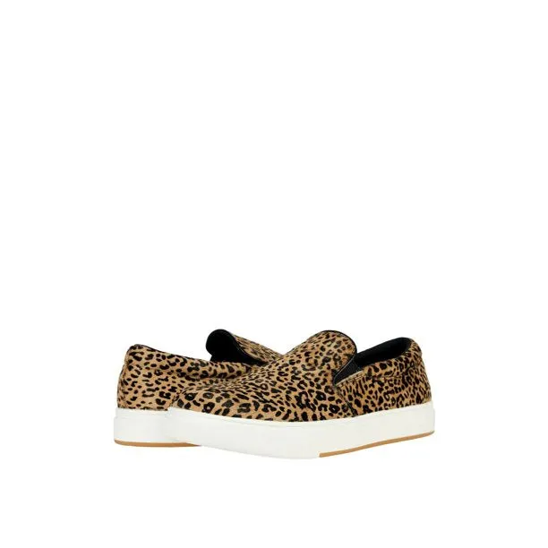 Steve Madden Coulter-L Slip On Loafers Rounded Toe Low Top Sneakers Leopard