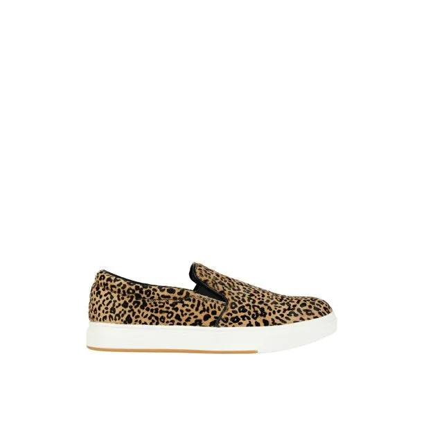 Steve Madden Coulter-L Slip On Loafers Rounded Toe Low Top Sneakers Leopard