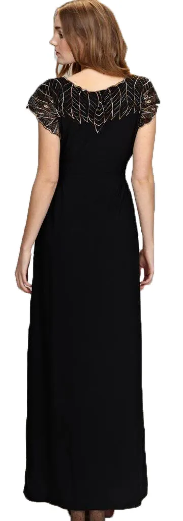 Sugarhill Boutique Butterfly Maxi Dress Black XS / UK 8
