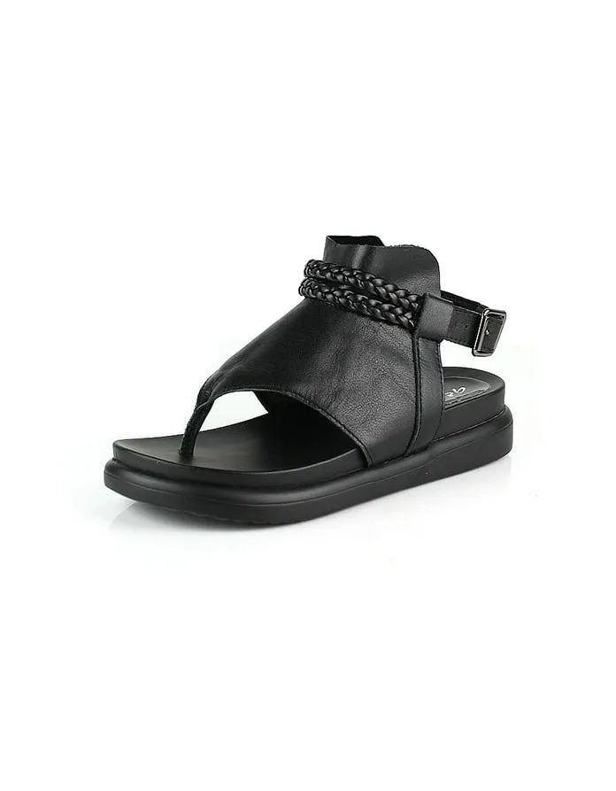 Summer Flat Thong Retro Flat Sandals Slingback