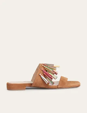 Tassel Suede Sandals-Ginger Snap