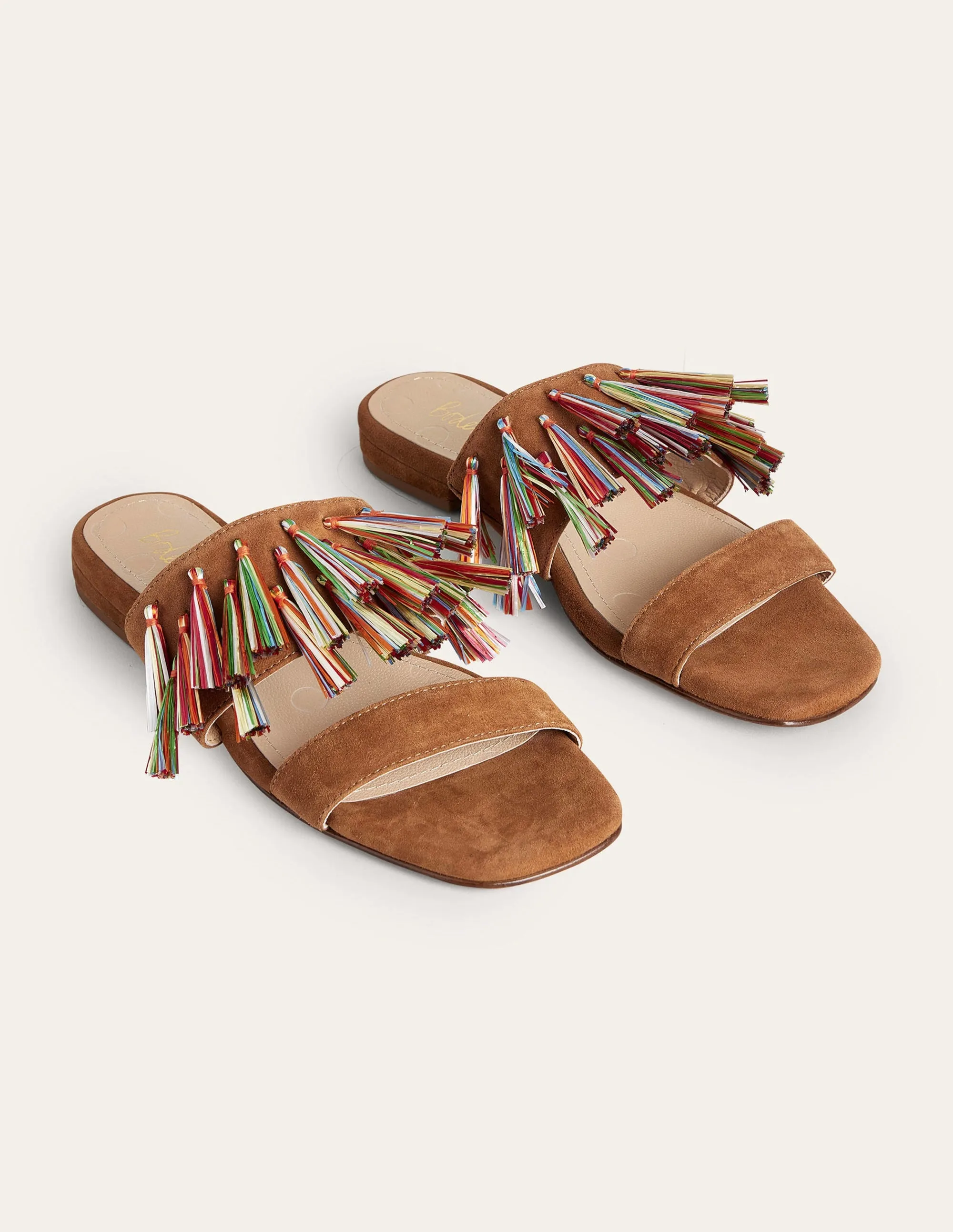 Tassel Suede Sandals-Ginger Snap