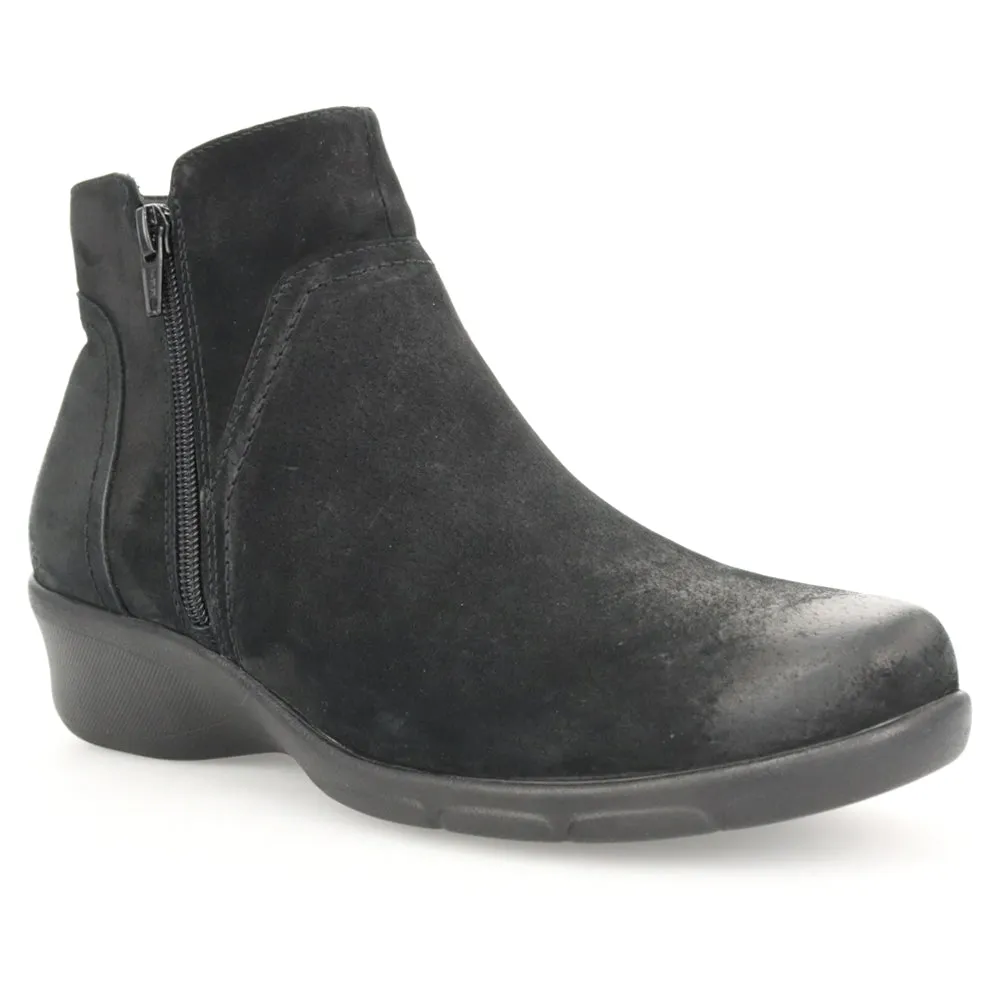 Waverly Round Toe Wedge Zippered Booties