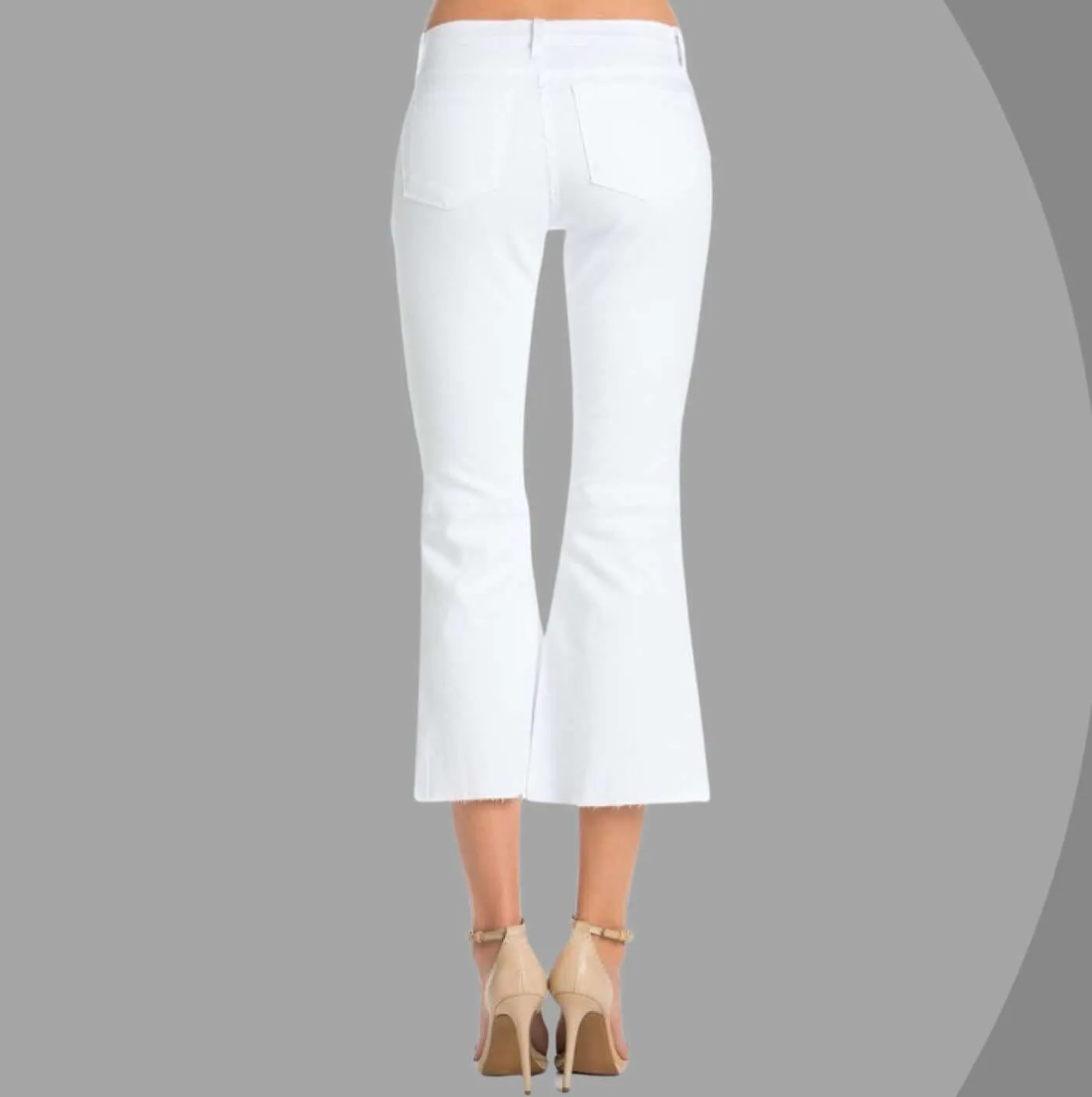 White Denim Capri Jeans Made in USA