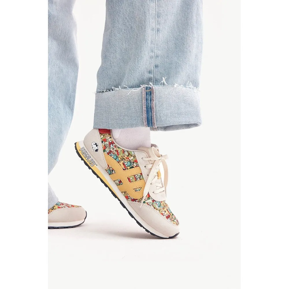 White Snoopy Seventy8 Trainers